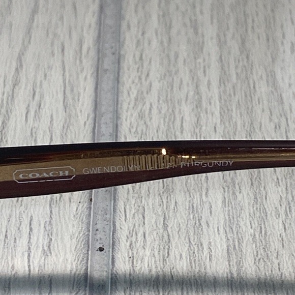 Coach Eyeglasses Frame GWENDOLYN 2012 Burgundy 48-16-135 Full Rim ZH44 - Picture 6 of 8